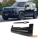 Gloss Black Upper Bumper Replacement Grill Cover Trim Bodykits for Land Rover Defender L663 90 110 130 2020-2024