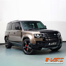 Gloss Black Upper Bumper Replacement Grill Cover Trim Bodykits for Land Rover Defender L663 90 110 130 2020-2024