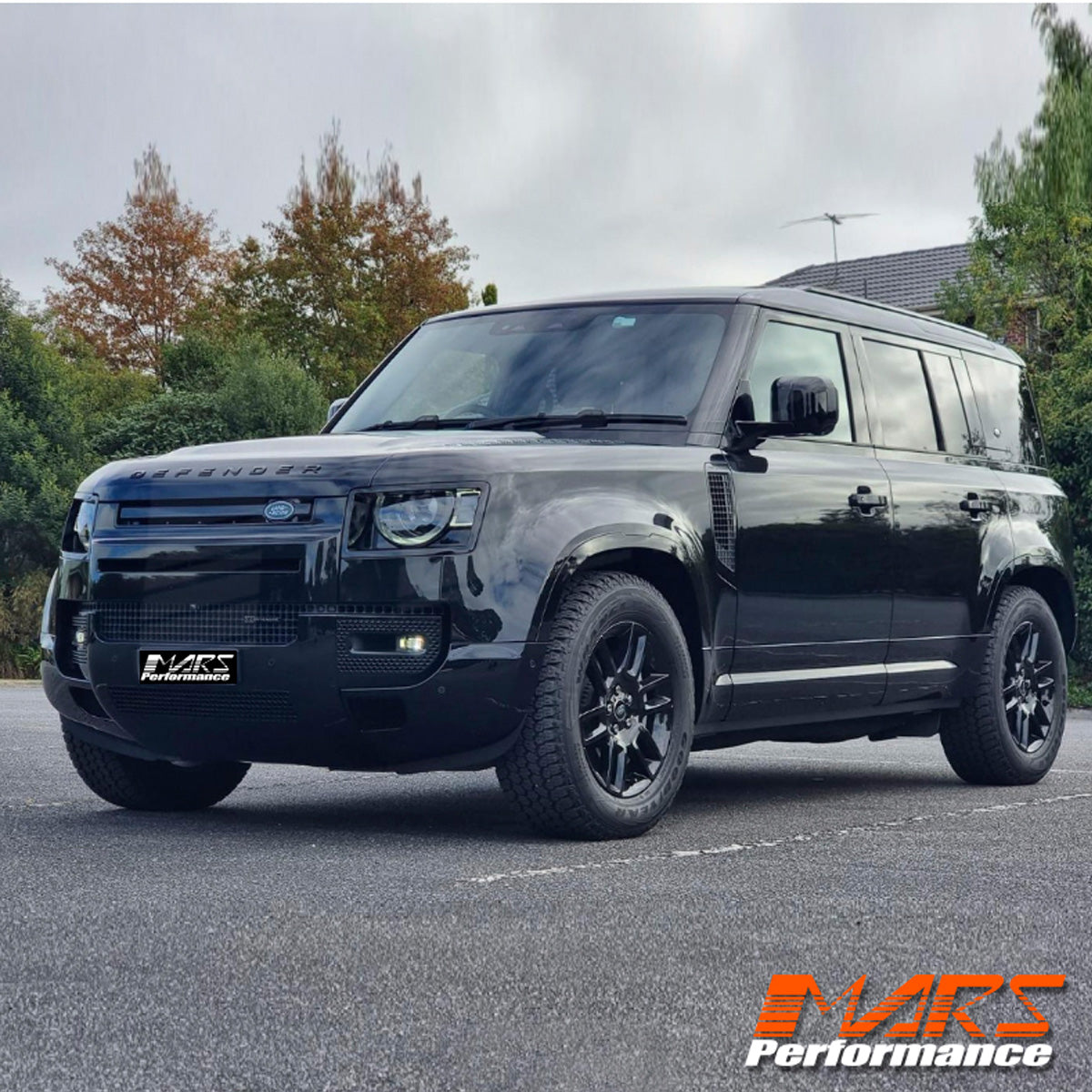 Gloss Black Upper Bumper Replacement Grill Cover Trim Bodykits for Land Rover Defender L663 90 110 130 2020-2024