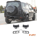 Black rear reinforcement Mounted Tow bar hook for Land Rover Defender L663 90 110 130 2020-2024