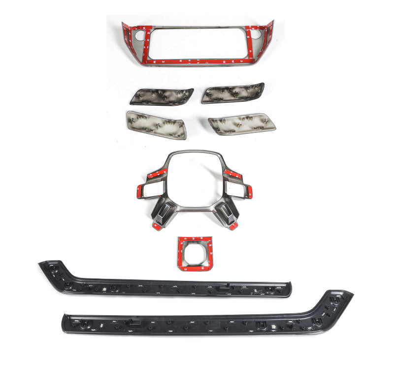 Gloss Black Replacement Interior Trim Covers for Land Rover Defender L663 90 110 130 2020-2024