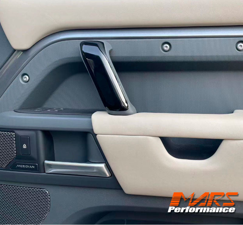 Gloss Black Replacement Interior Trim Covers for Land Rover Defender L663 90 110 130 2020-2024