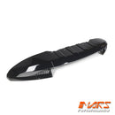 Gloss Black Front Bumper bar lip spoiler & Splitters for Land Rover Defender L663 90 110 130 2020-2024