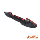 Gloss Black Front Bumper bar lip spoiler & Splitters for Land Rover Defender L663 90 110 130 2020-2024