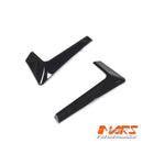 Gloss Black Front Bumper bar lip spoiler & Splitters for Land Rover Defender L663 90 110 130 2020-2024