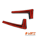 Gloss Black Front Bumper bar lip spoiler & Splitters for Land Rover Defender L663 90 110 130 2020-2024