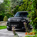 Gloss Black Front Bumper bar lip spoiler & Splitters for Land Rover Defender L663 90 110 130 2020-2024