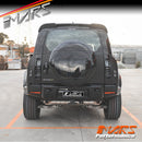 Gloss Black Rear Spare Wheel Tyre Cover Protector Bodykit for Land Rover Defender L663 2020-2025