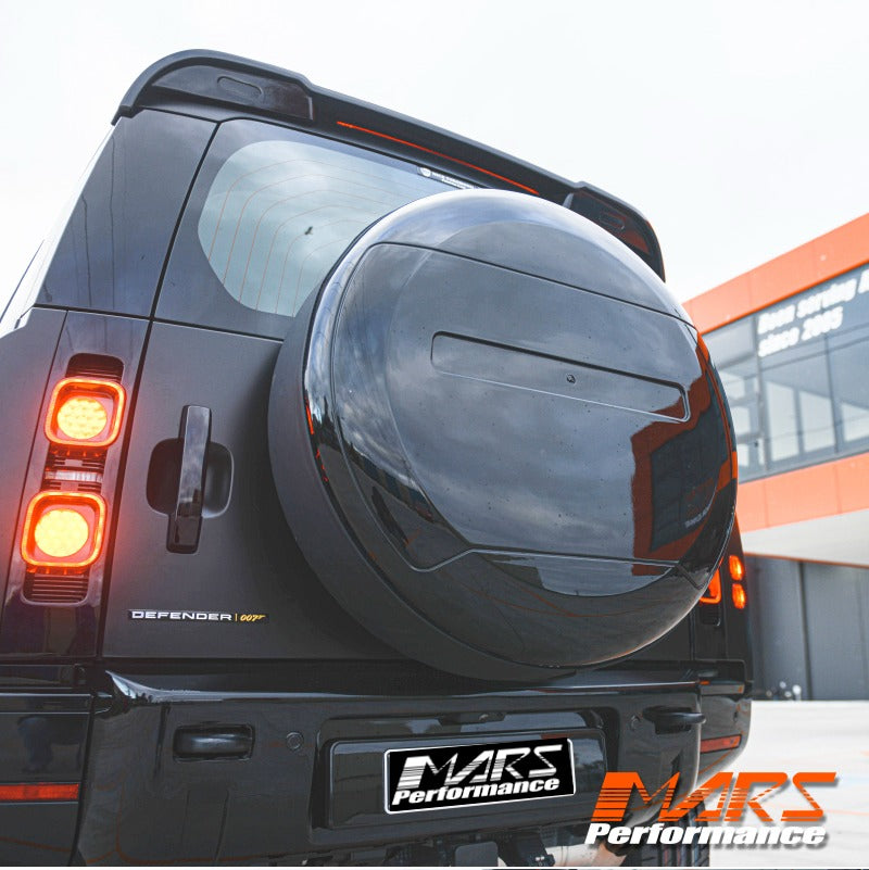 Gloss Black Rear Spare Wheel Tyre Cover Protector Bodykit for Land Rov