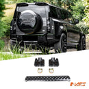Black Rear Bumper Twin Exhaust Muffler Tips & Garnish Bodykit for Land Rover Defender L663 90 110 130 2020-2025