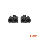 Black Rear Bumper Twin Exhaust Muffler Tips & Garnish Bodykit for Land Rover Defender L663 90 110 130 2020-2025