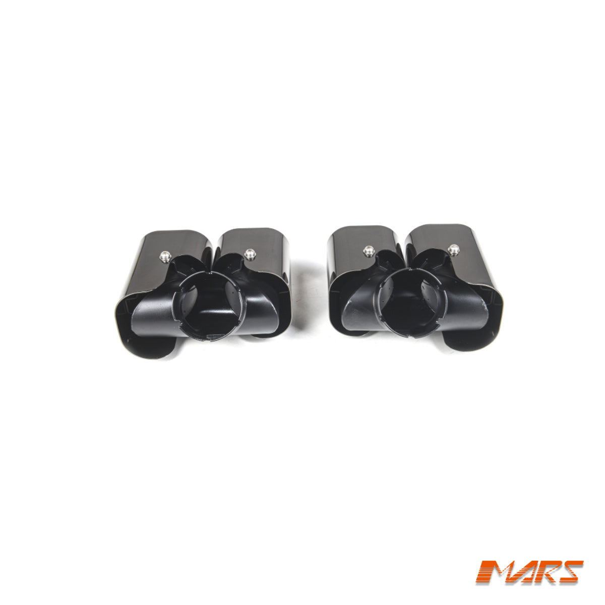 Black Rear Bumper Twin Exhaust Muffler Tips & Garnish Bodykit for Land Rover Defender L663 90 110 130 2020-2025