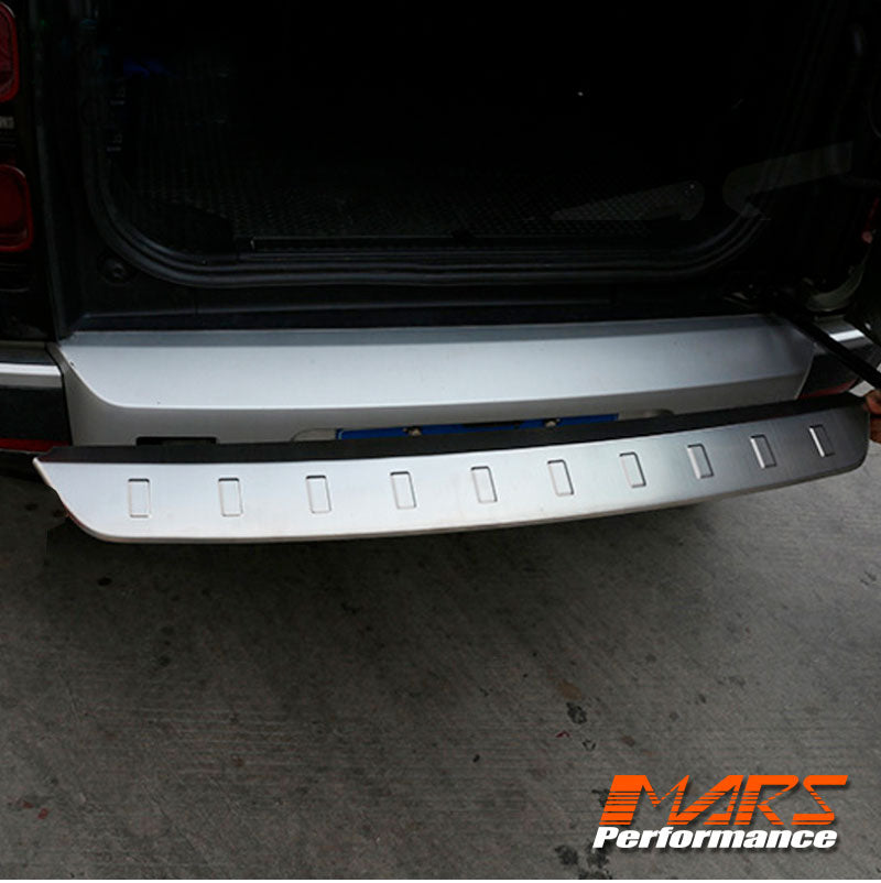 Rear Door Bumper Stainless Steel Plate Scuff Molding Trim Stripe for Land Rover Defender L663 90 110 130 2020-2024