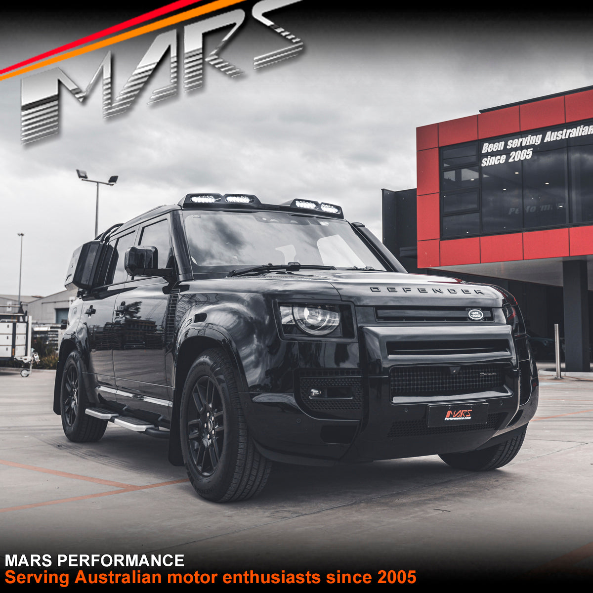 Gloss Black Urban Style High Power LED DRL Roof Lights for Land Rover Defender L663 90 110 2020-2024