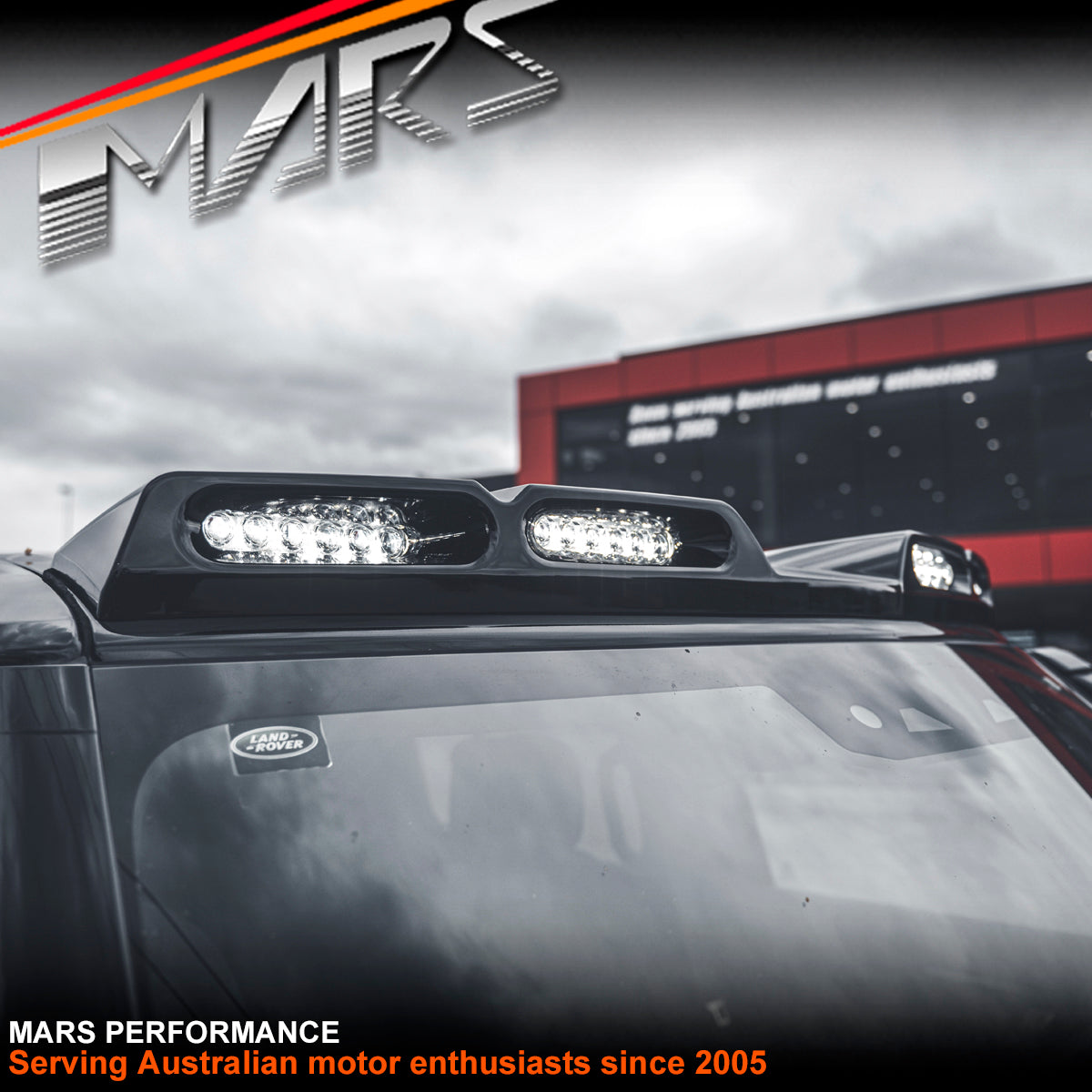 Gloss Black Urban Style High Power LED DRL Roof Lights for Land Rover Defender L663 90 110 2020-2024
