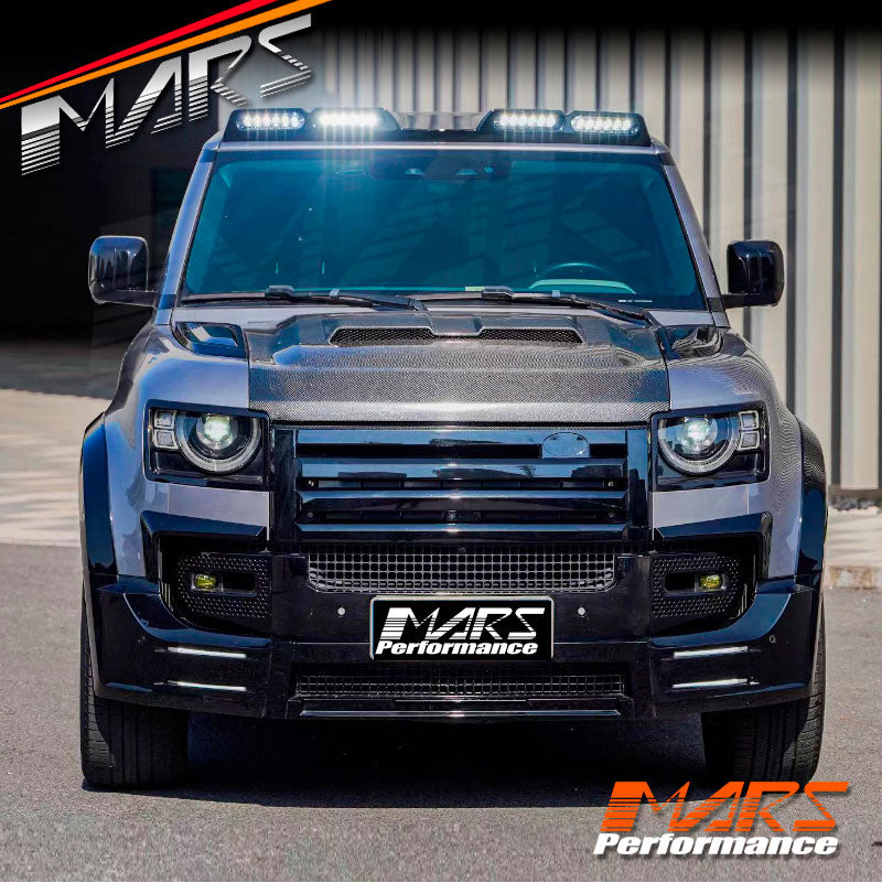 Gloss Black Urban Style High Power LED DRL Roof Lights for Land Rover Defender L663 90 110 2020-2024
