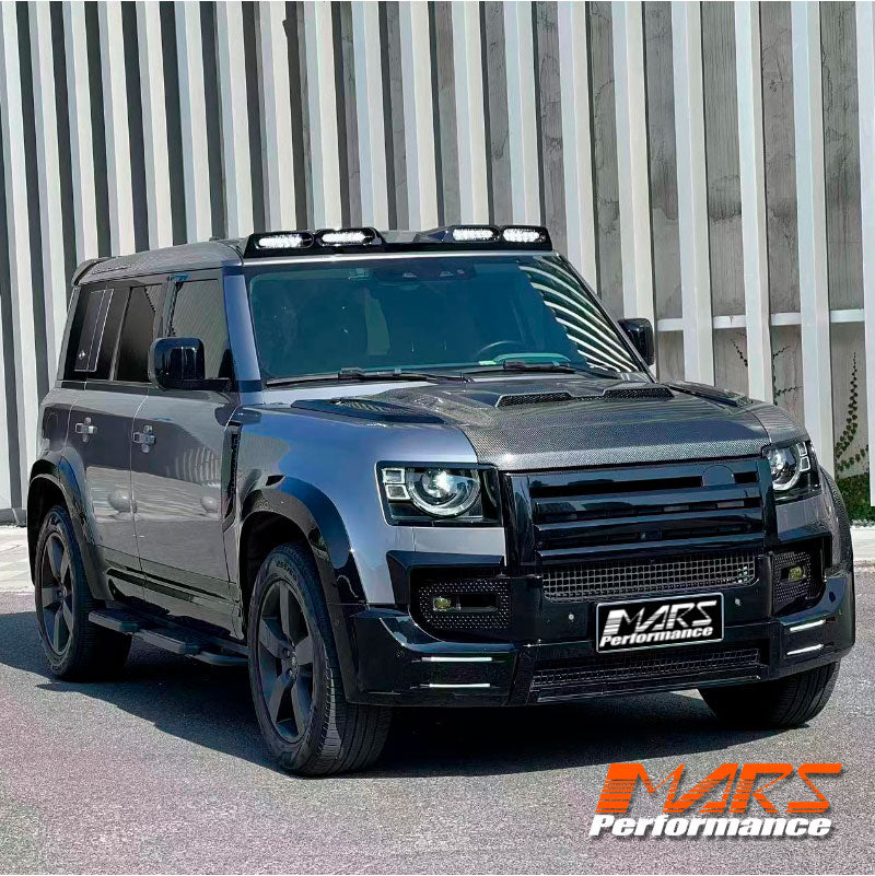Gloss Black Urban Style High Power LED DRL Roof Lights for Land Rover Defender L663 90 110 2020-2024
