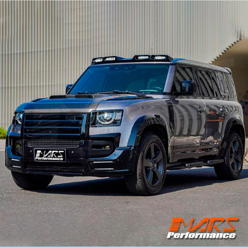 Gloss Black Urban Style High Power LED DRL Roof Lights for Land Rover Defender L663 90 110 2020-2024