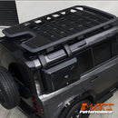 Matt Black Roof Expedition Rack kit for Land Rover Defender L663 110 2020-2024