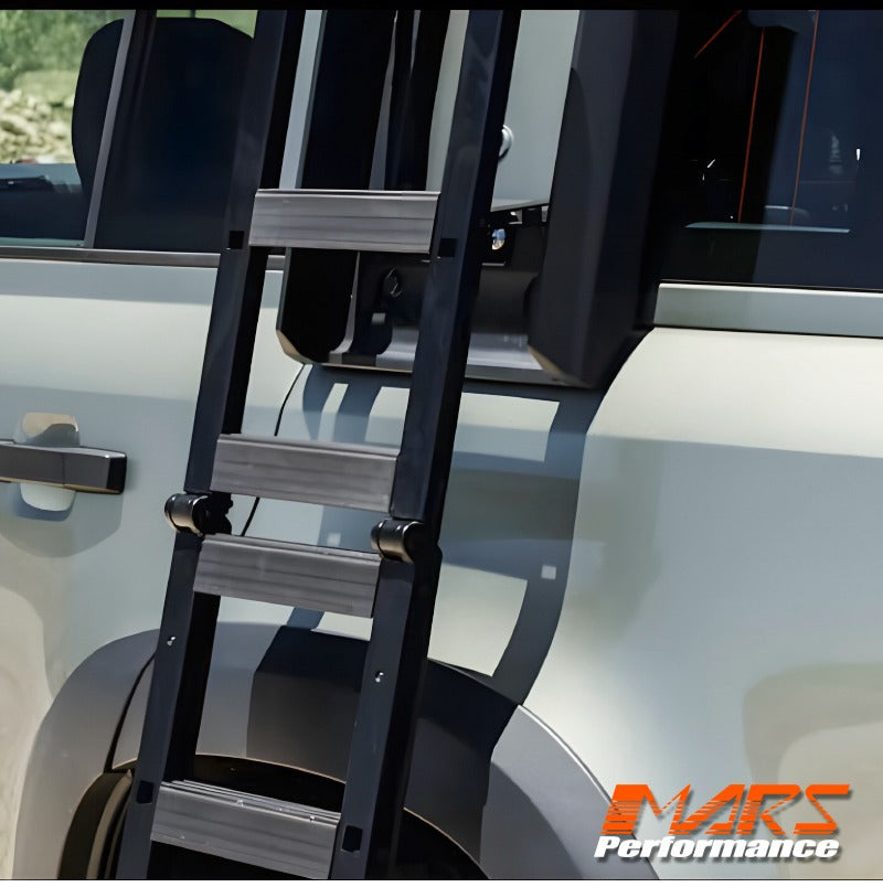 Side Folding Deployable Telescopic Ladder Step for Land Rover Defender