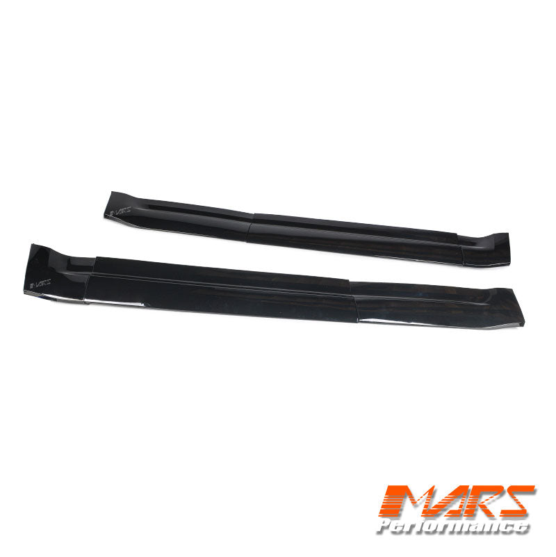 Gloss Black Side Door Moulding Skirts Bodykit for Land Rover Defender L663 110 2020-2024