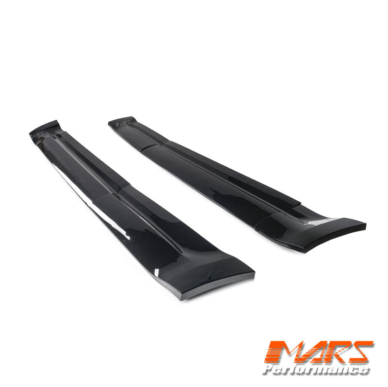 Gloss Black Side Door Moulding Skirts Bodykit for Land Rover Defender L663 110 2020-2024
