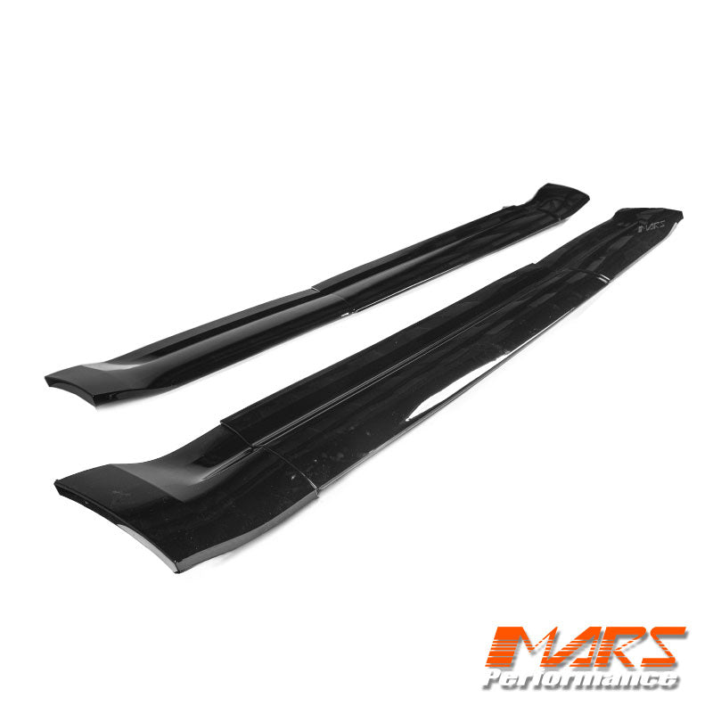 Gloss Black Side Door Moulding Skirts Bodykit for Land Rover Defender L663 110 2020-2024