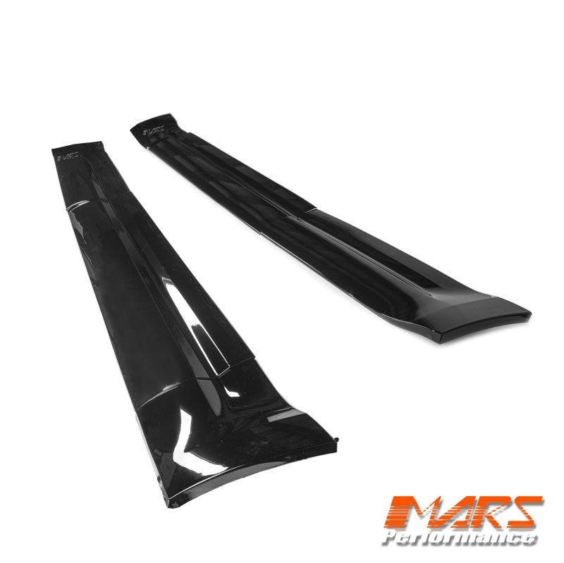 Gloss Black Side Door Moulding Skirts Bodykit for Land Rover Defender L663 110 2020-2024
