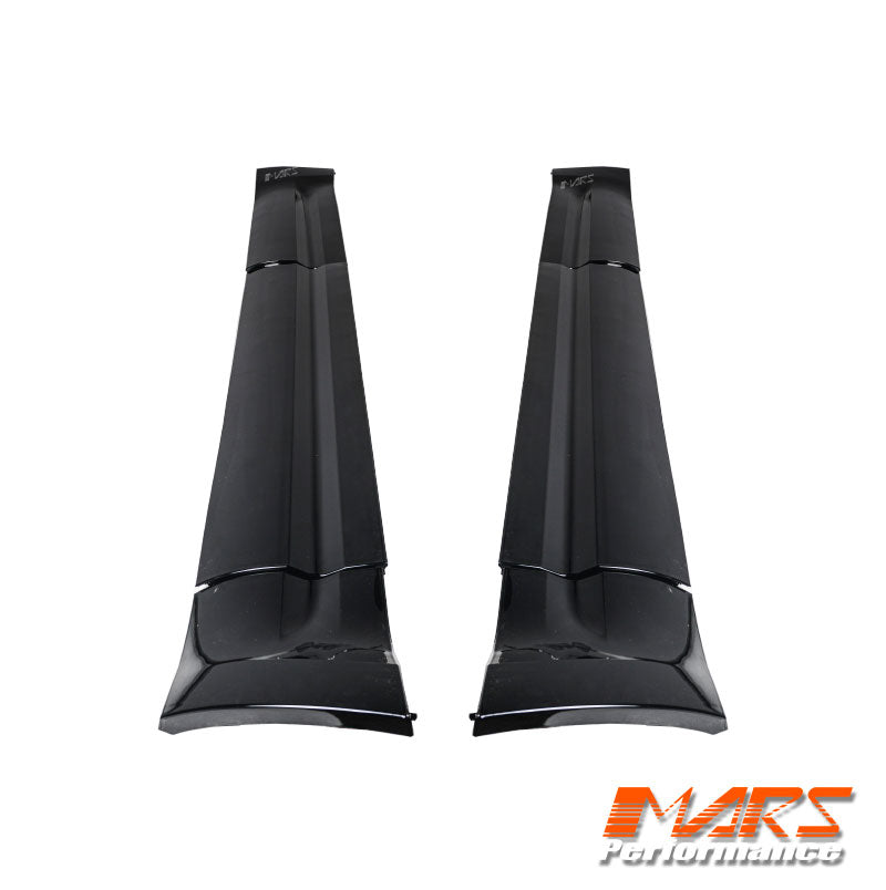 Gloss Black Side Door Moulding Skirts Bodykit for Land Rover Defender L663 110 2020-2024