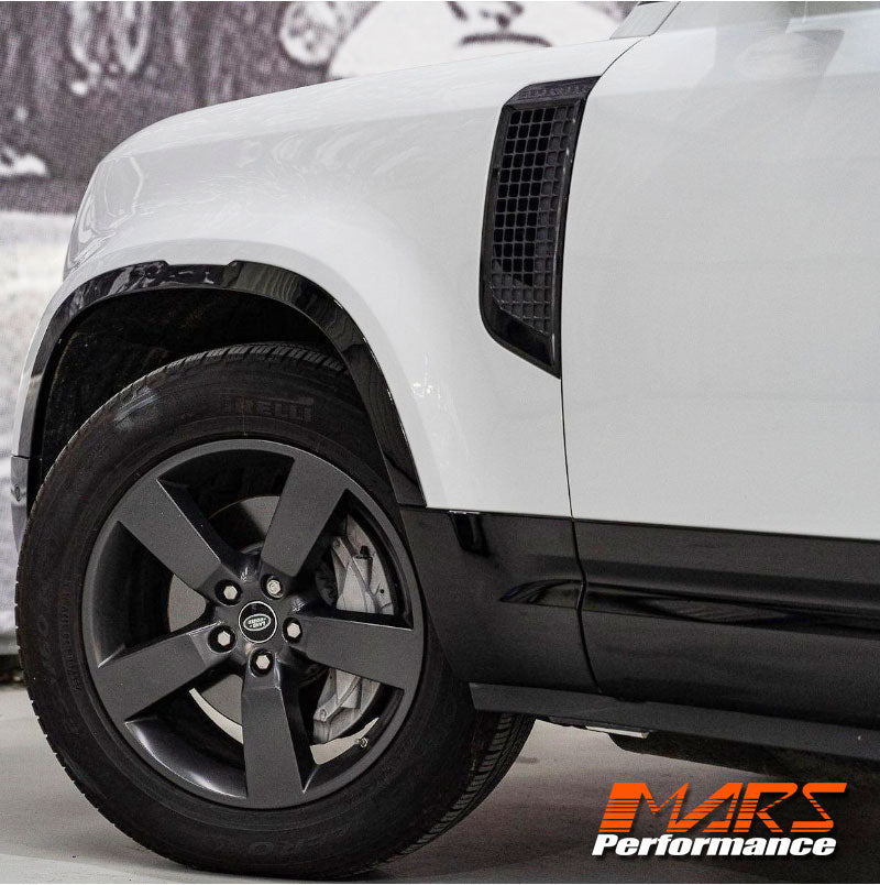 Gloss Black Side Door Moulding Skirts Bodykit for Land Rover Defender L663 110 2020-2024