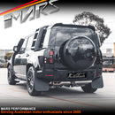 Gloss Black Rear Bumper Bar & Tow Cover Trim for Land Rover Defender L663 90 110 130 2020-2024