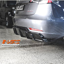Gloss Black Aero DYNAMIC Bumper Splitters Lip Spoiler & Diffuser BodyKit for Tesla Model 3 2019-2023