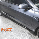 Gloss Black Aero DYNAMIC Bumper Splitters Lip Spoiler & Diffuser BodyKit for Tesla Model 3 2019-2023