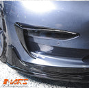 Gloss Black Aero DYNAMIC Bumper Splitters Lip Spoiler & Diffuser BodyKit for Tesla Model 3 2019-2023