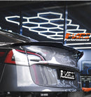 Gloss Black Aero DYNAMIC Bumper Splitters Lip Spoiler & Diffuser BodyKit for Tesla Model 3 2019-2023