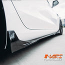 Gloss Black Aero DYNAMIC Bumper Splitters Lip Spoiler & Diffuser BodyKit for Tesla Model 3 2019-2023