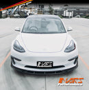 Gloss Black Aero DYNAMIC Bumper Splitters Lip Spoiler & Diffuser BodyKit for Tesla Model 3 2019-2023