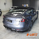 High Kick Carbon Fibre Rear trunk boot lip Spoiler Wing for Tesla Model 3 2019-2023