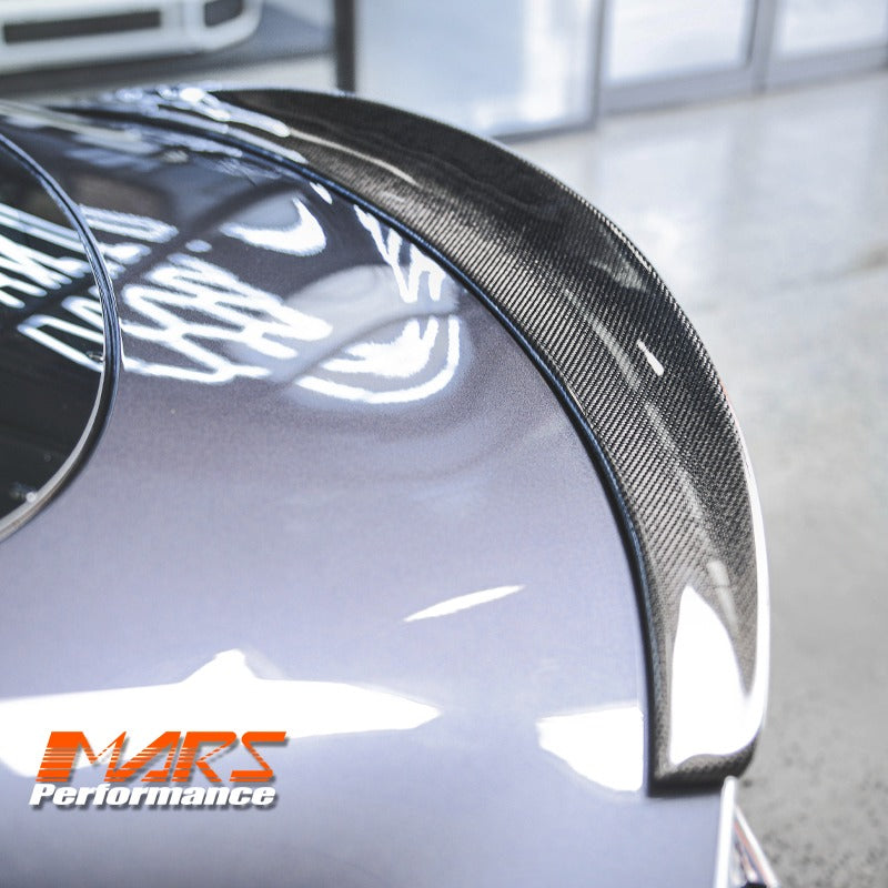 High Kick Carbon Fibre Rear trunk boot lip Spoiler Wing for Tesla Model 3 2019-2023