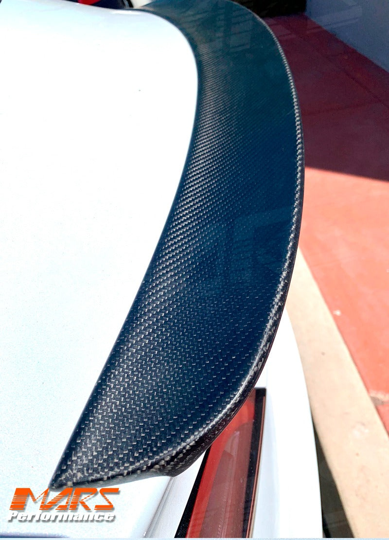 Blade Carbon Fibre Rear trunk boot lip Spoiler Wing for Tesla Model 3 2019-2023