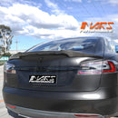 GT-V Style Carbon Fibre Rear trunk boot lip Spoiler Wing for Tesla Model S 2013-2018