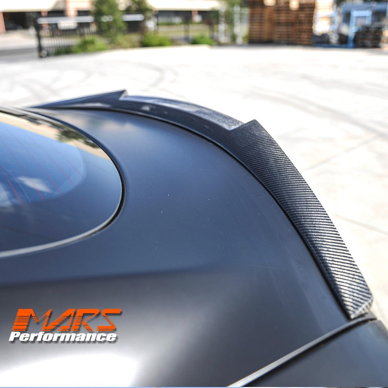 GT-V Style Carbon Fibre Rear trunk boot lip Spoiler Wing for Tesla Model S 2013-2018