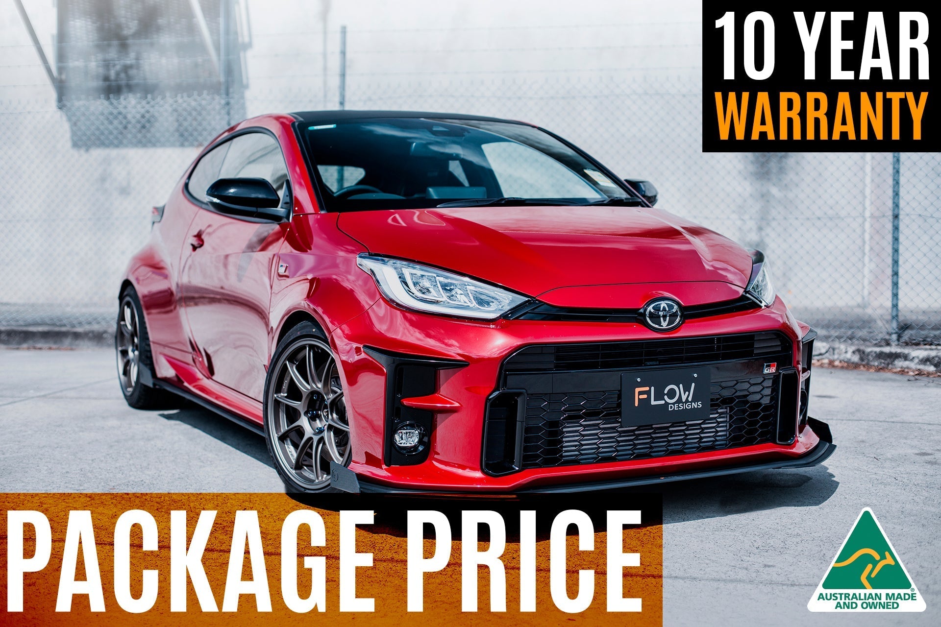 Yaris GR Gen1 Full Lip Splitter Kit With Rear Diffuser