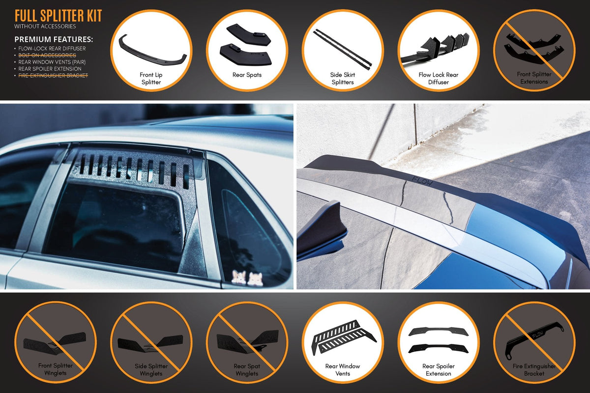 i30 N Line Hatch PD (2018-2023) Full Splitter Lip Set