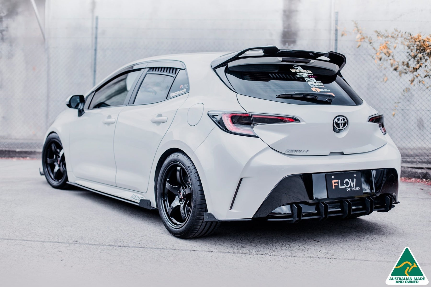 DISCONTINUED SANDED MATTE FINISH - Corolla MZEA12R/ZWE211R ZR 2018-2022 Flow-Lock Rear Diffuser