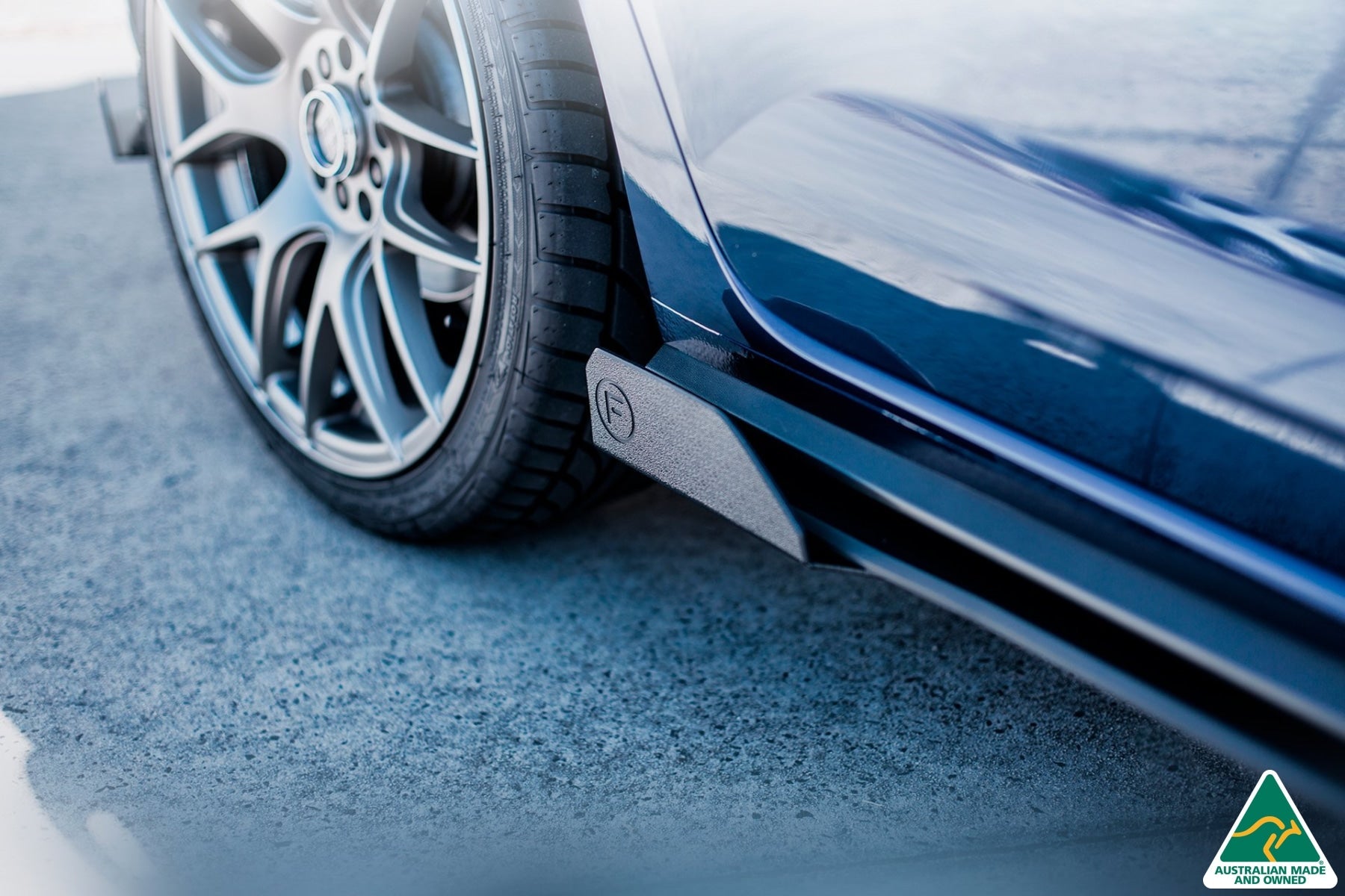 DEMO STOCK - AW Polo GTI Side Skirt Splitters (Pair) - TEXTURED MATTE BLACK