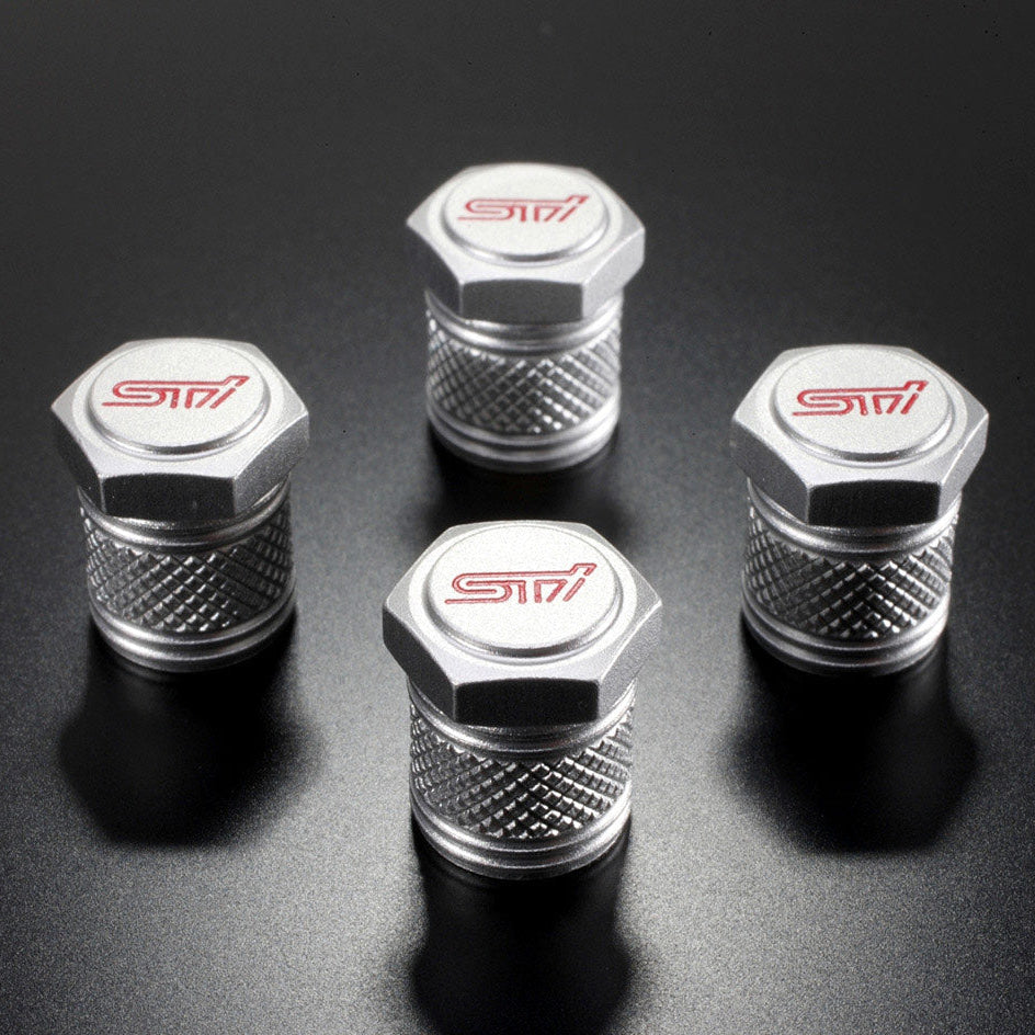 Genuine Accessories - STI Parts - Valve Cap Set for Subaru BRZ / Levorg / WRX & Other Models