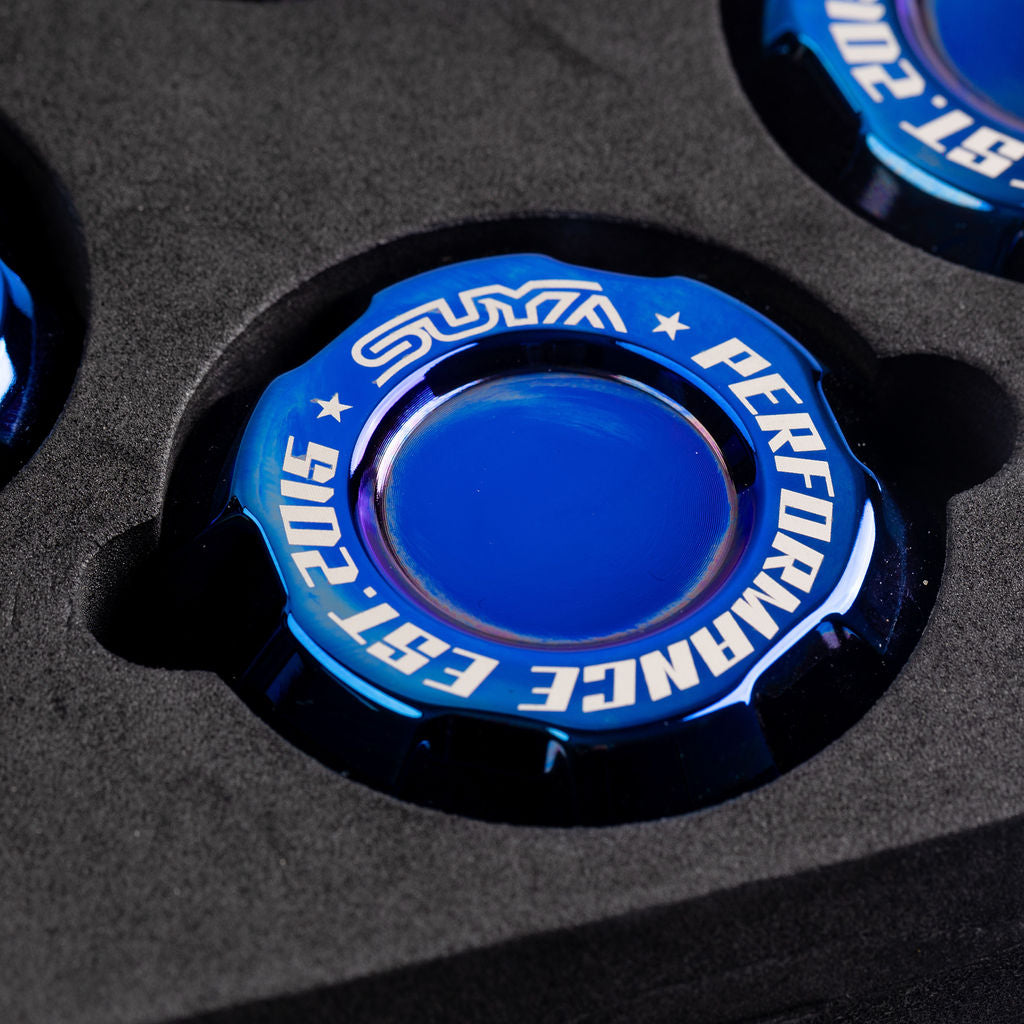 SUYA Car Supplies - Engine Bay - Oil Caps (Titanium) for Subaru BRZ / Levorg / WRX & Other Models