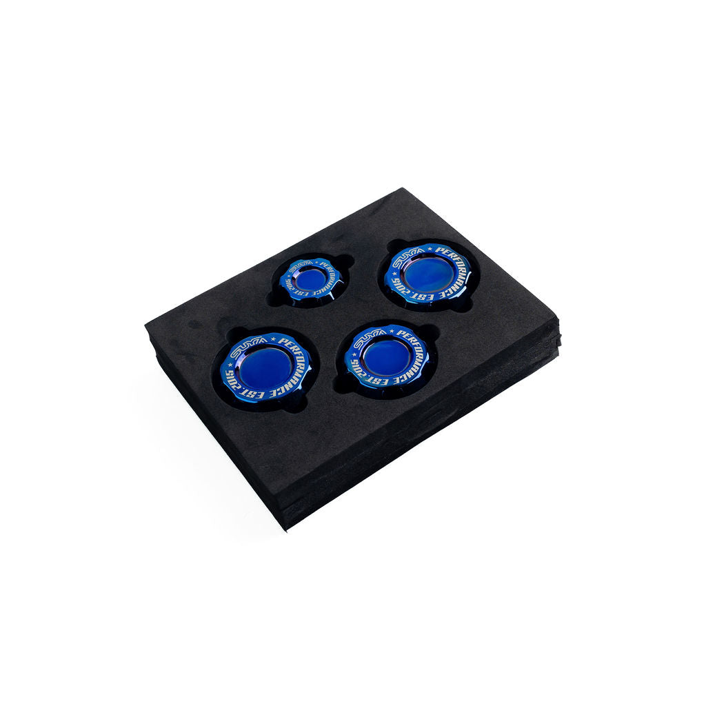 Suya Engine Bay Oil Caps (Titanium) for Subaru BRZ/Levorg/WRX & Other Models