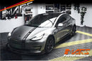 Carbon Print Aero DYNAMIC Bumper Splitters Lip Spoiler & Diffuser BodyKit for Tesla Model 3 2019 - 2023 - Mars Performance